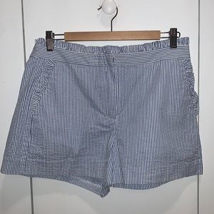 J Crew Ruffled High-waisted shorts